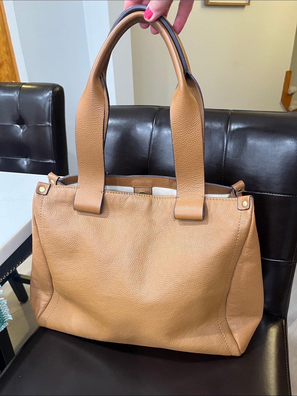 Lucky Brand Tan Leather Shoulder Bag
